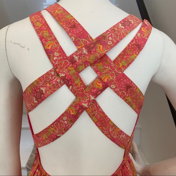 Criss Cross Back Summer Dress - Picture 3 of 6